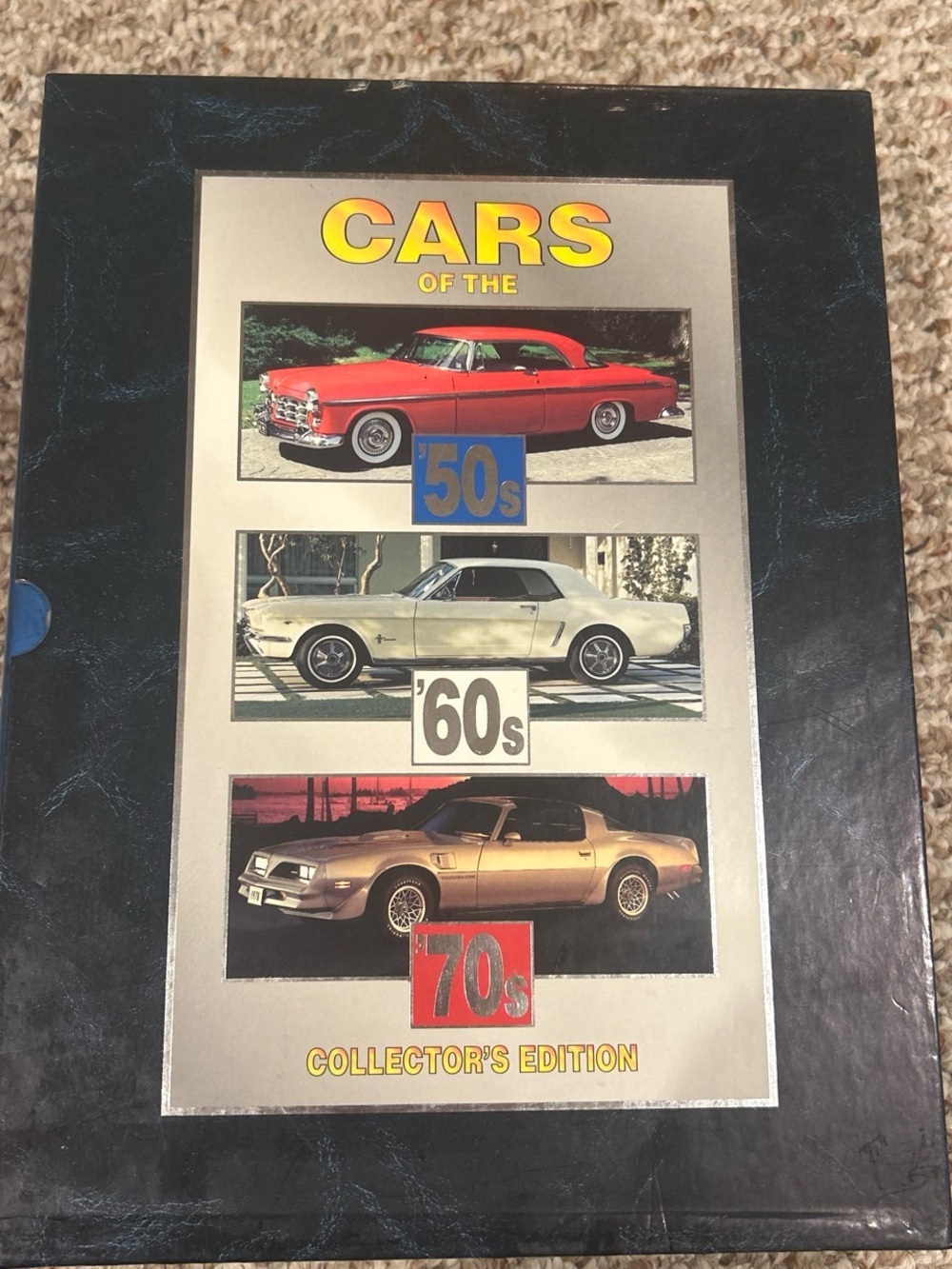 Collector's Edition 'Cars of the 50s-70s' Wall Art - Black